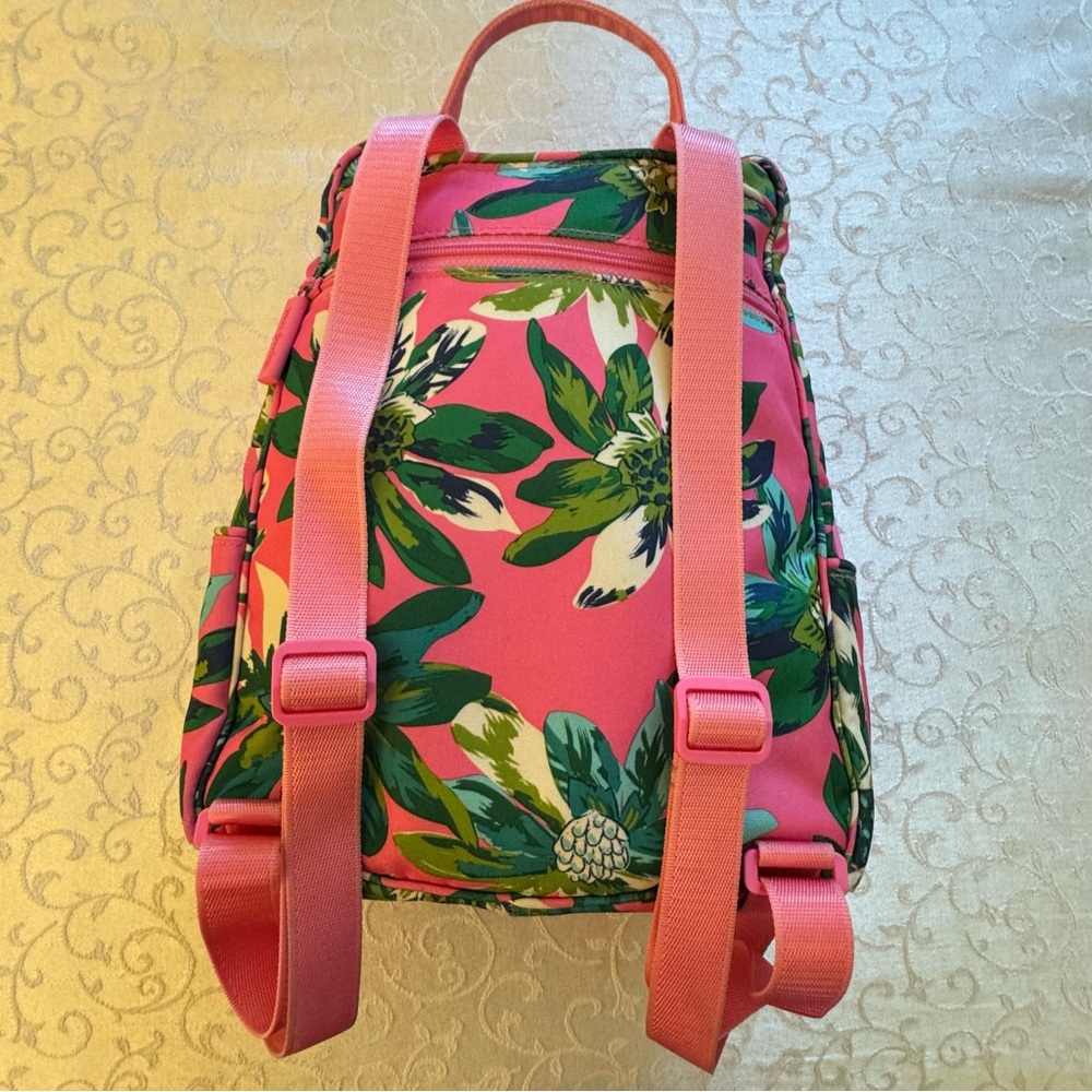 Vera Bradley Lighten Up Tropical Paradise Backpack Purse - Picture 8 of 14